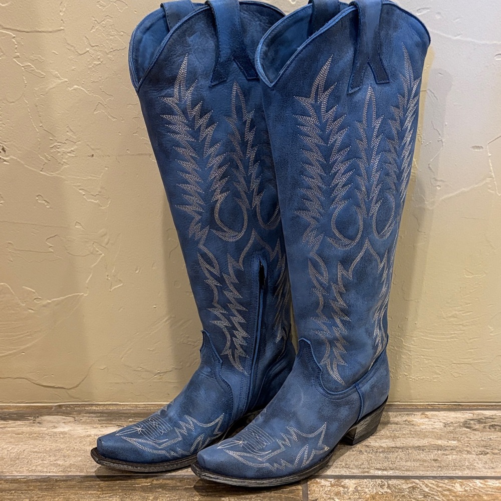 Old Gringo Blue Heeled Boots
